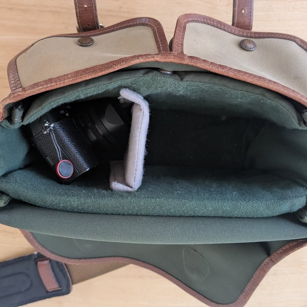 Billingham Hadley Small Camera Bag – Khaki Canvas & Leather – Made in England - Picture 4 of 15